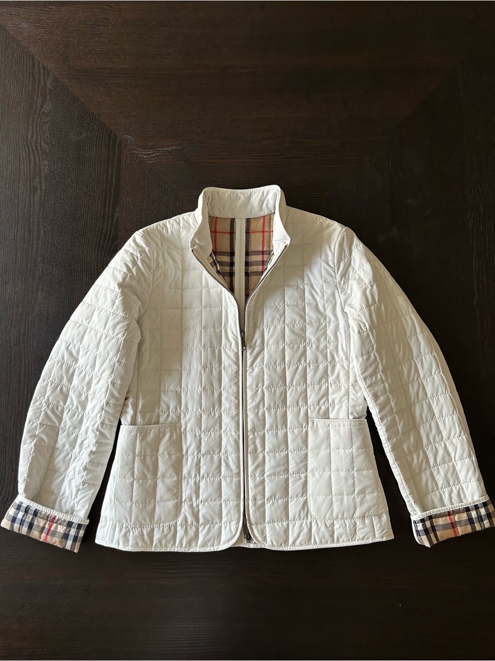 BURBERRY QUILTED NOVA CHECK JACKET SIZE 6 - Picture 1 of 12